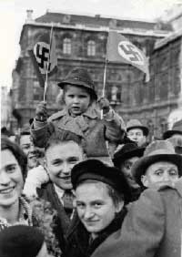 ÖNB, Lhar Rübelt, no date: enthusiastic welcoming of Hitler